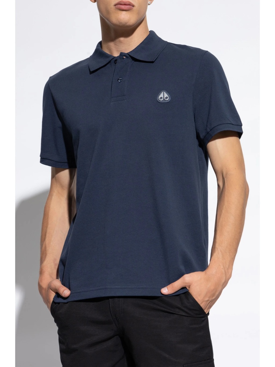 Tricou Polo Moose Knuckles albastru - Img 3