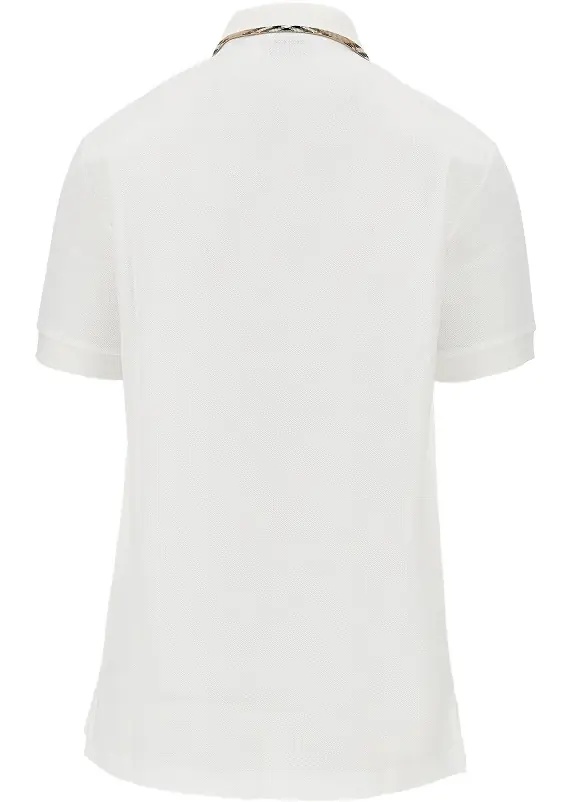 Tricou Polo Piquet polo shirt with Check trimmings - Img 3
