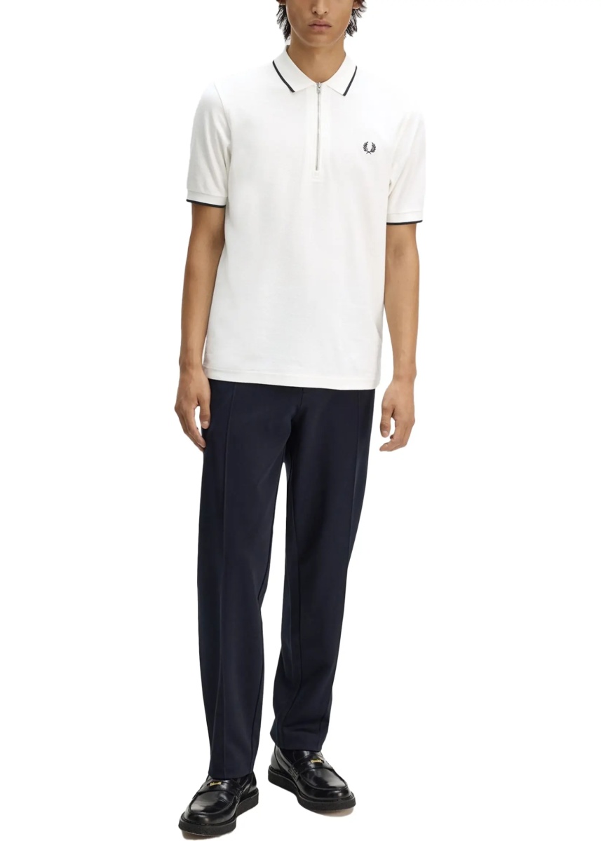 Tricou Polo Polo Con Zip E Logo - Img 2