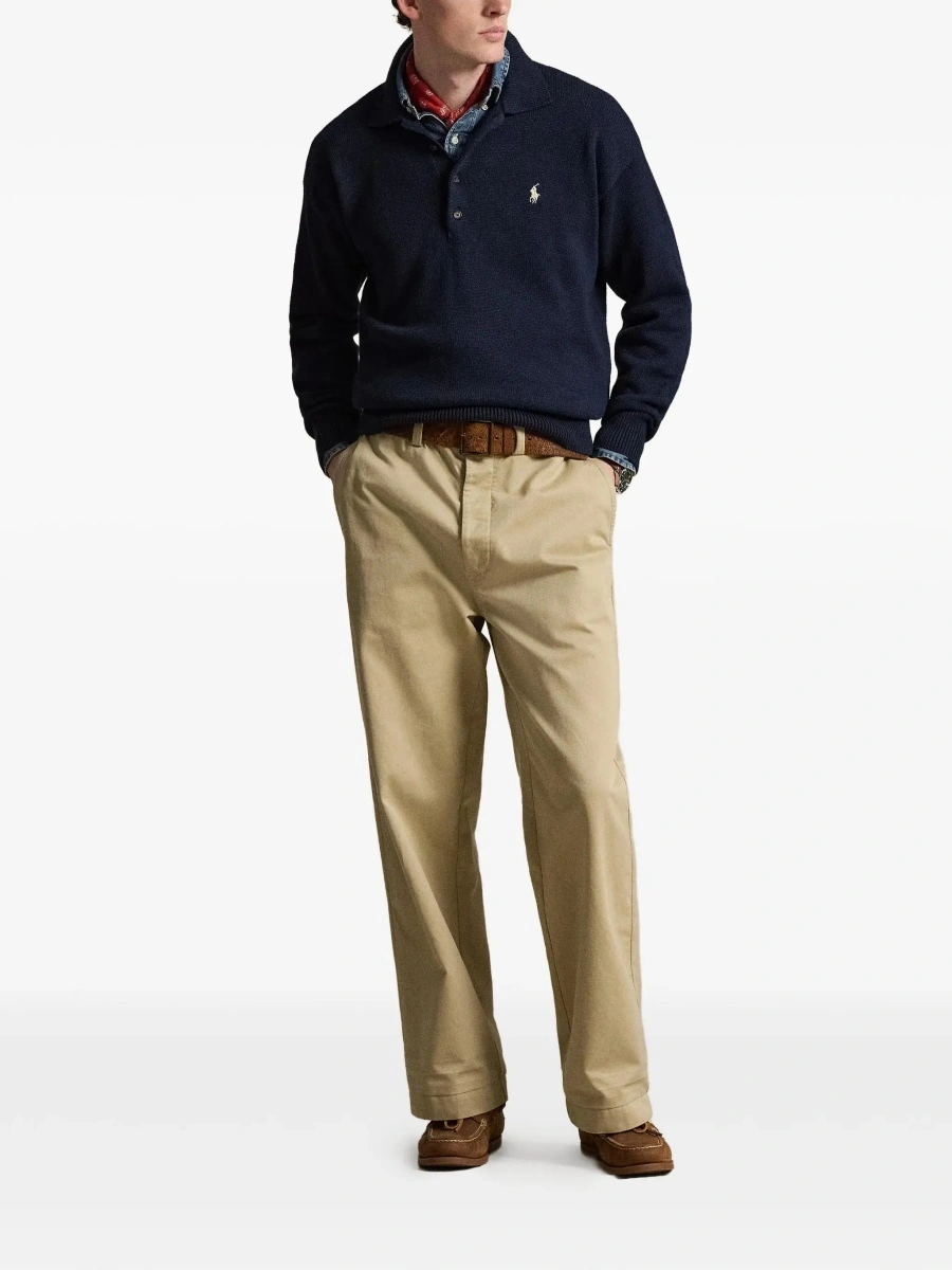 Tricou polo Ralph Lauren albastru din bumbac - Img 4