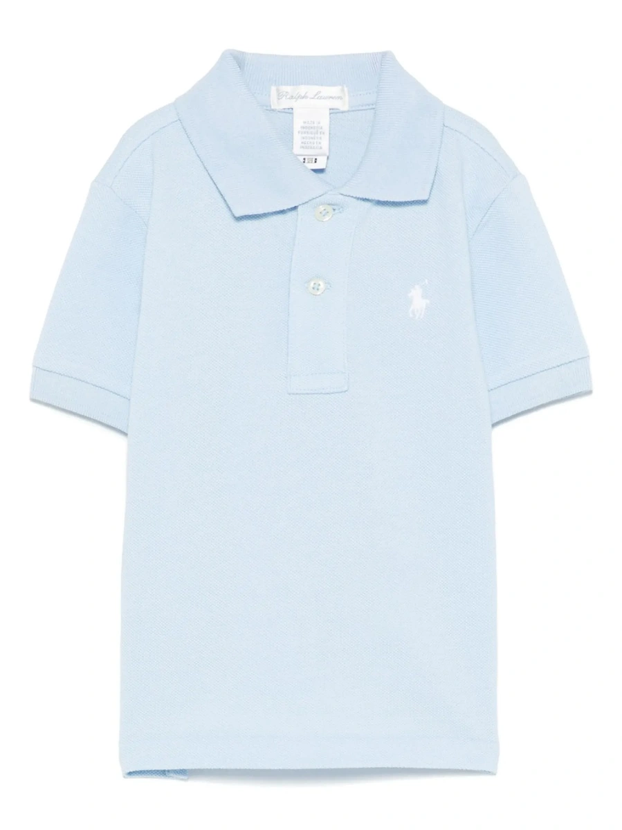 Tricou polo Ralph Lauren albastru din bumbac - Img 4