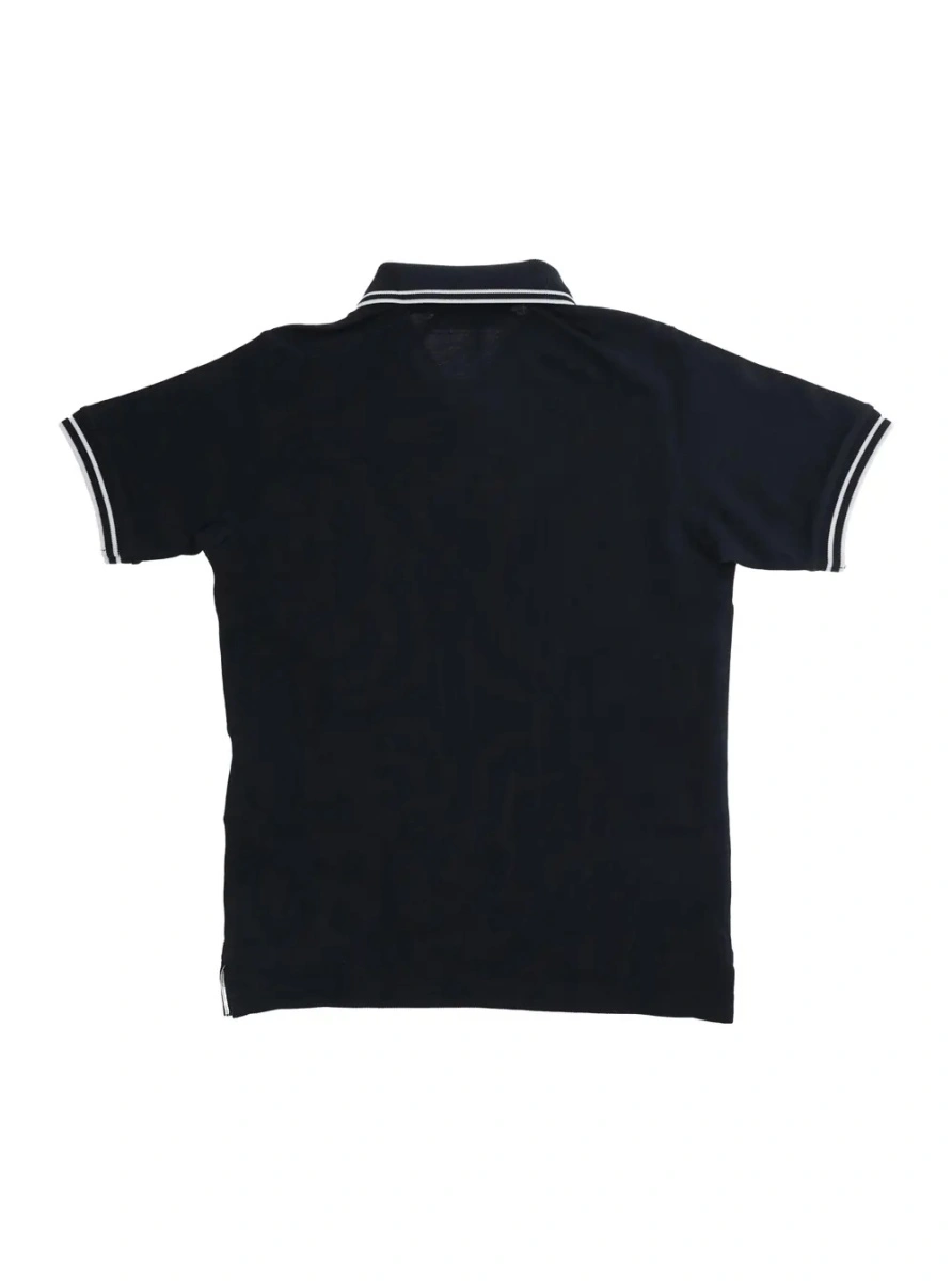 Tricou polo Stone Island albastru din bumbac - Img 2