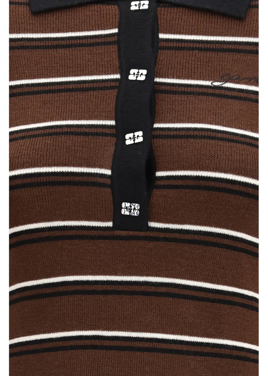 Tricou Polo Striped Merino Polo Shirt - Img 3
