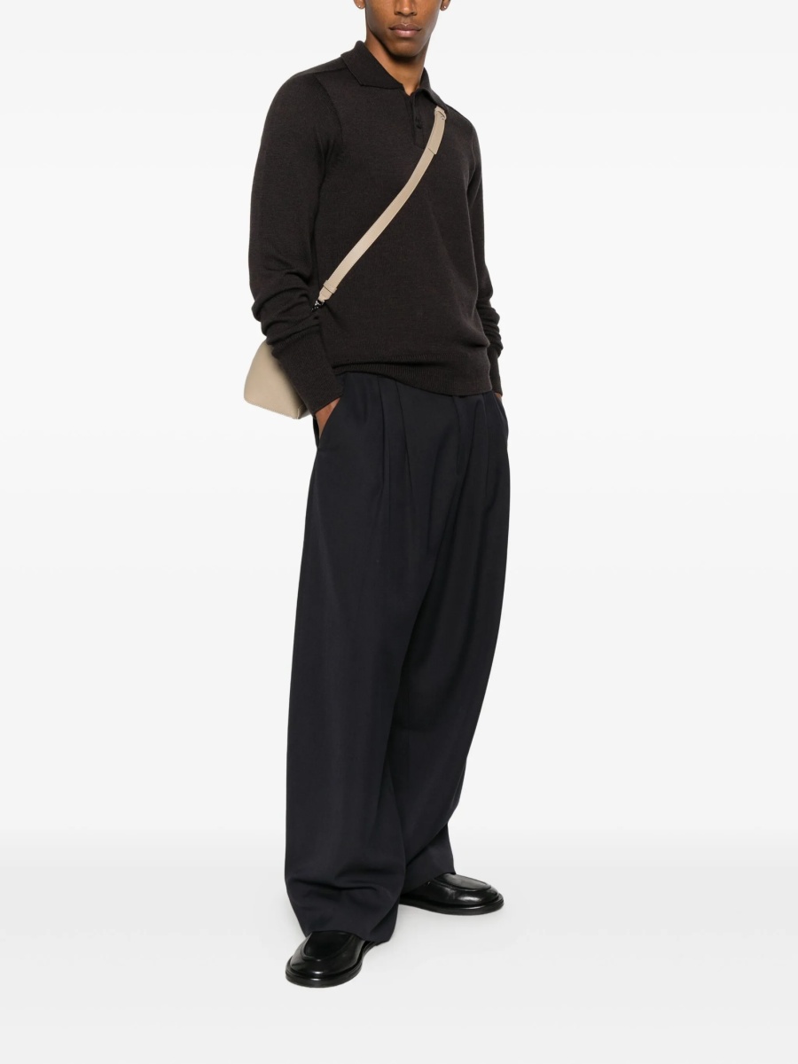 Tricou Polo STUDIO NICHOLSON maro - Img 2