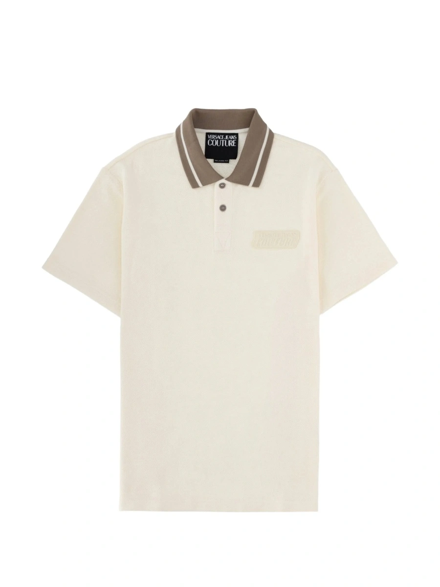 Tricou Polo Versace Jeans Couture neutru - Img 2