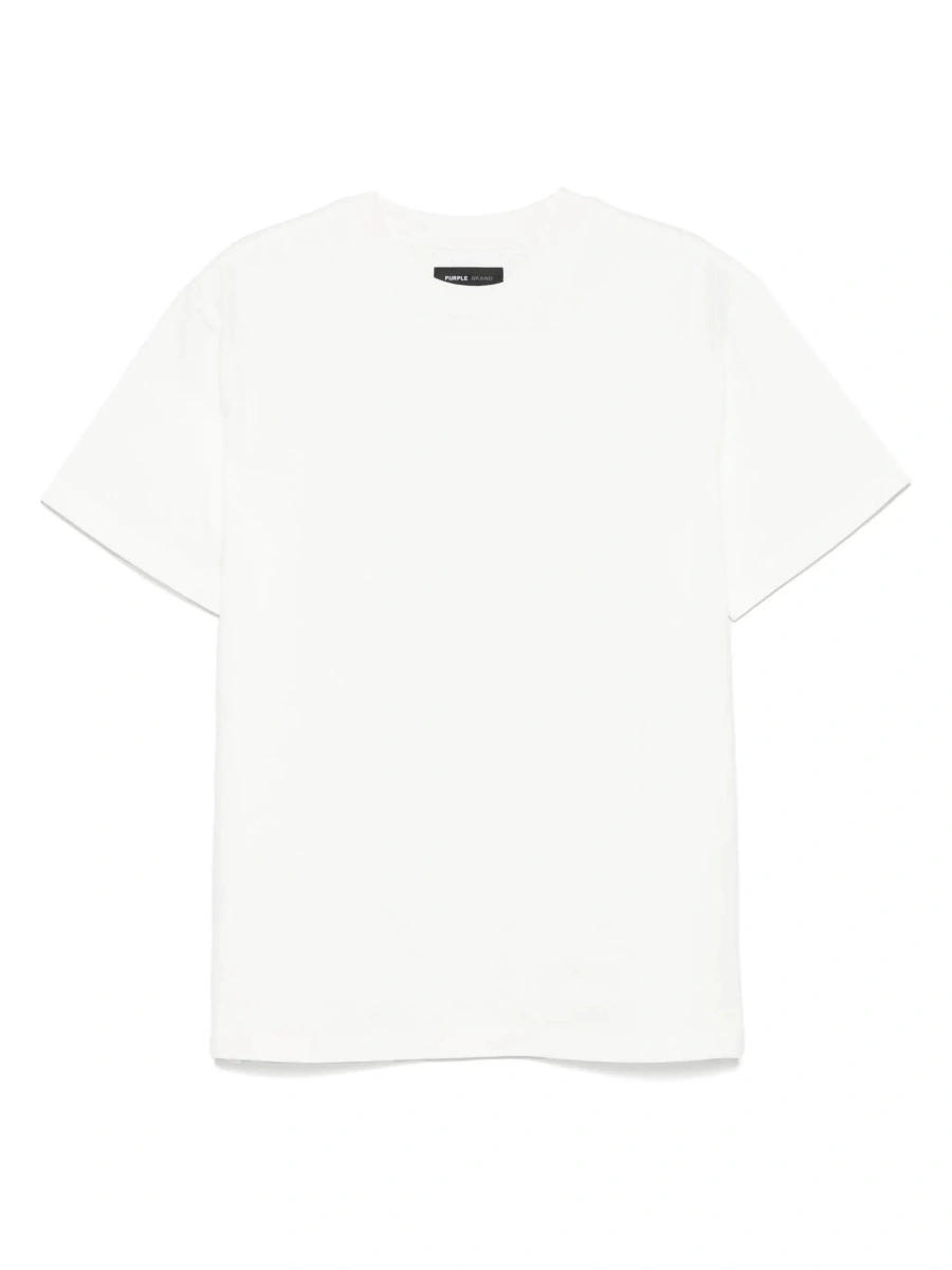 Tricou PURPLE BRAND alb din bumbac - Img 7