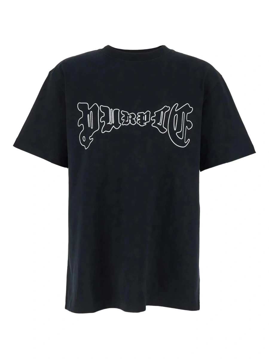 Tricou PURPLE BRAND negru din bumbac - Img 6