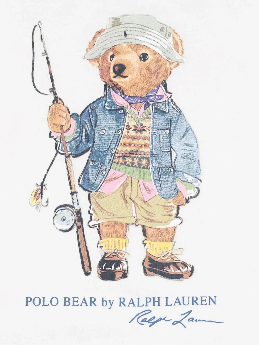 Tricou Ralph Lauren alb din bumbac - Img 5