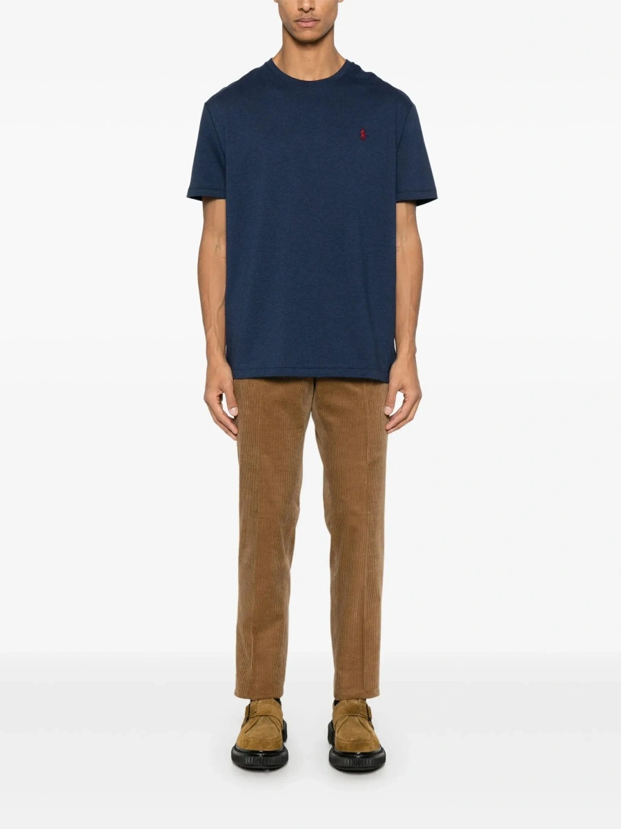 Tricou Ralph Lauren albastru din bumbac - Img 4