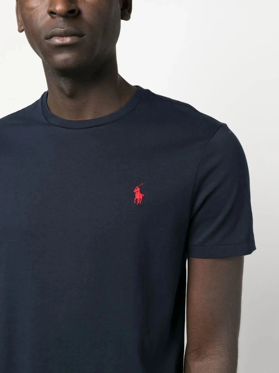 Tricou Ralph Lauren albastru din bumbac - Img 6