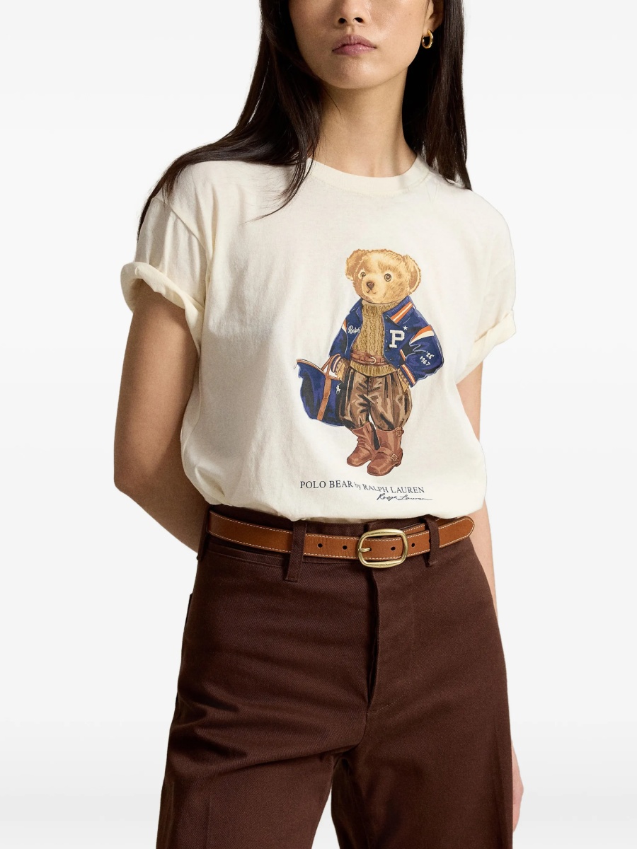 Tricou Ralph Lauren POLO BEAR alb - Img 3