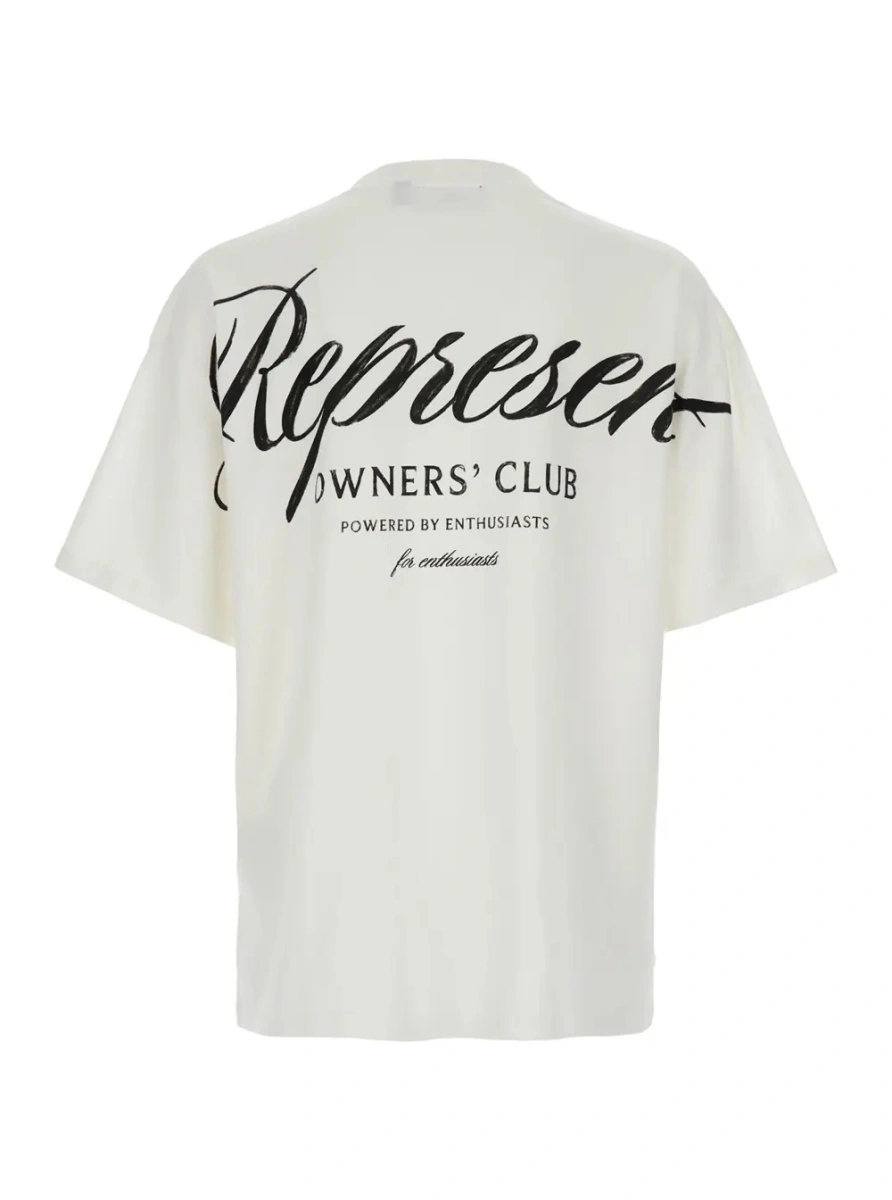 Tricou REPRESENT alb din bumbac 'Owners Club' - Img 2
