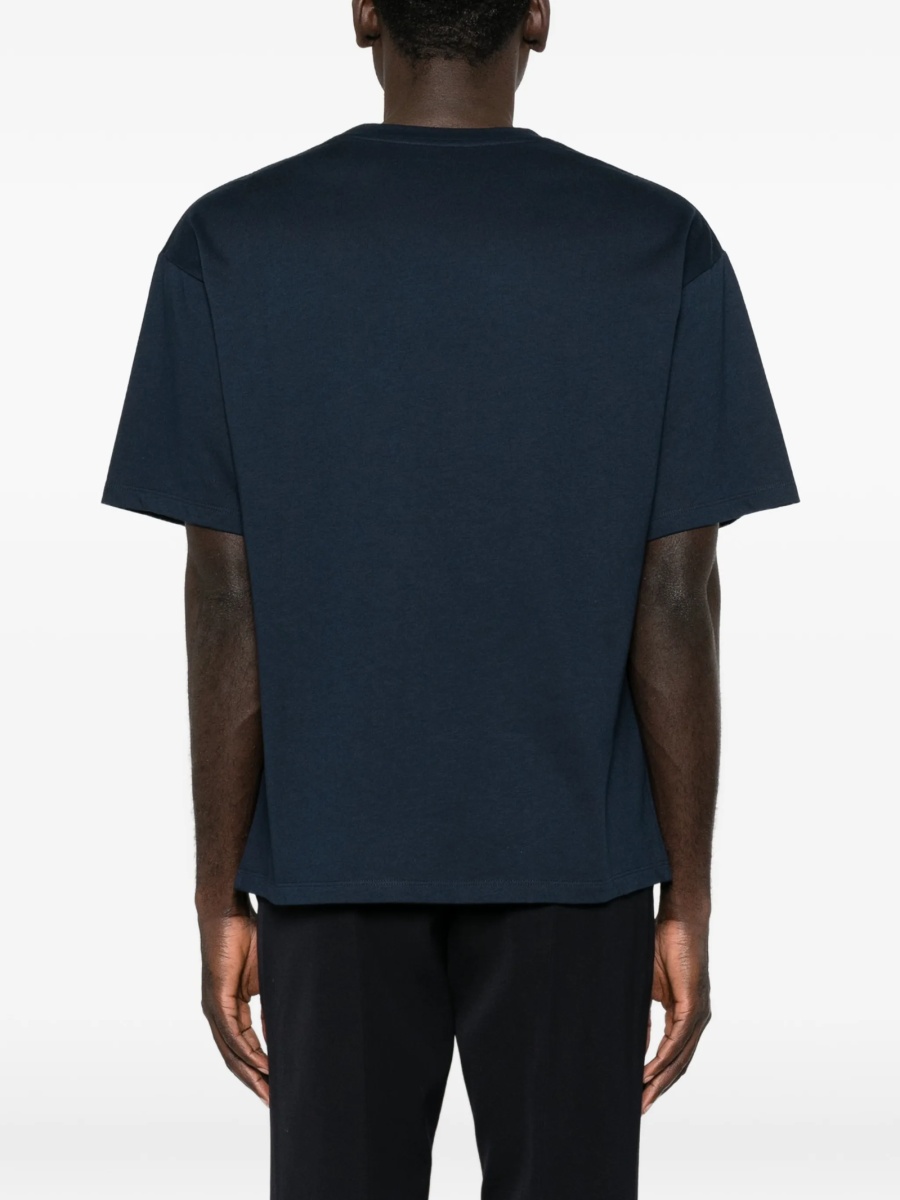 Tricou Saint Laurent albastru din modal si bumbac - Img 4