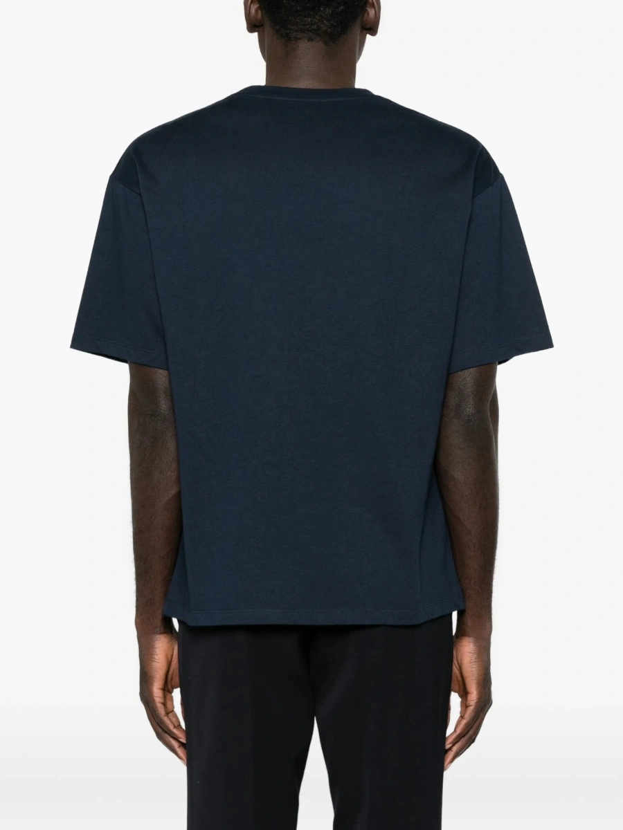 Tricou Saint Laurent albastru din modal si bumbac - Img 4