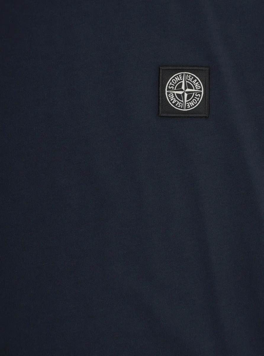 Tricou Stone Island albastru din bumbac - Img 3