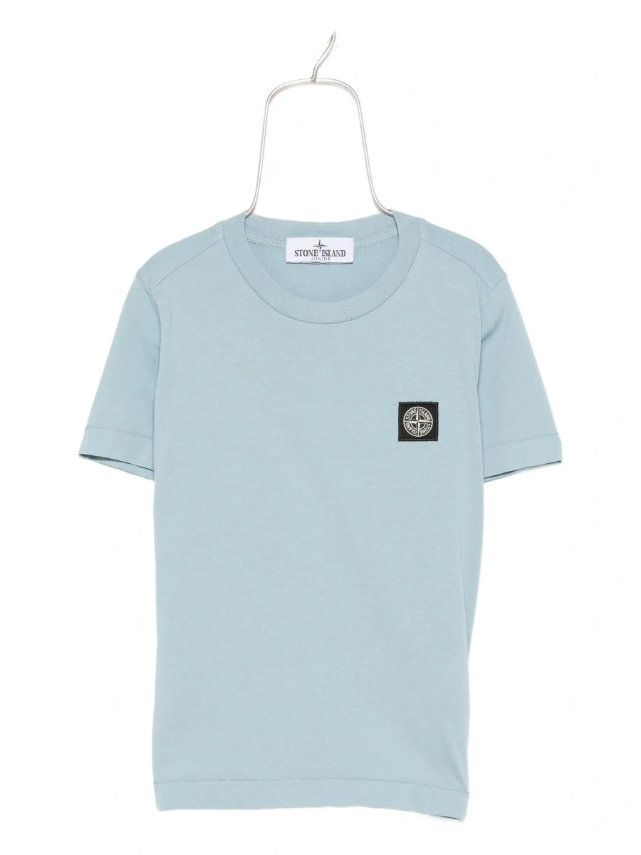 Tricou Stone Island albastru din bumbac - Img 6