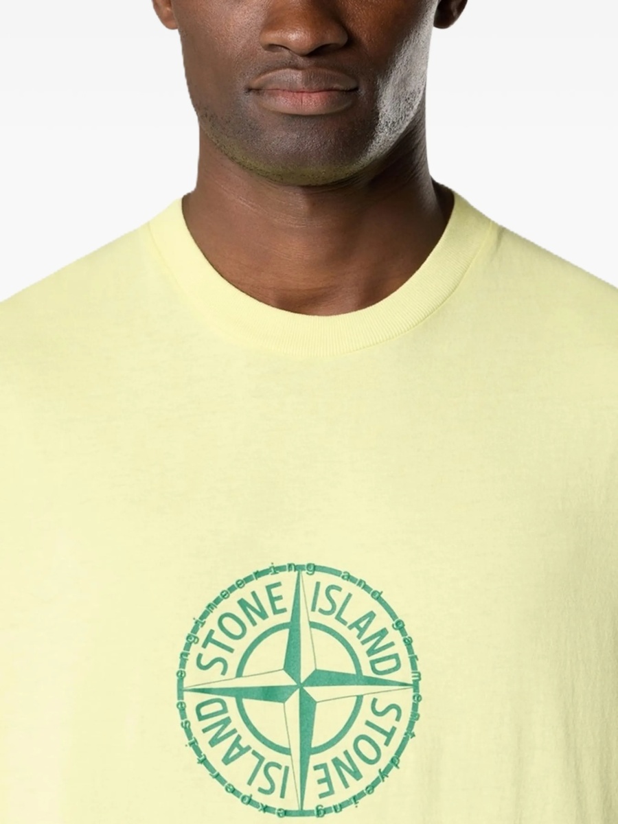 Tricou Stone Island galben - Img 4