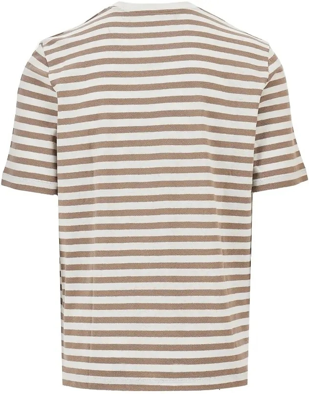 Tricou Striped cotton and linen T-shirt - Img 3