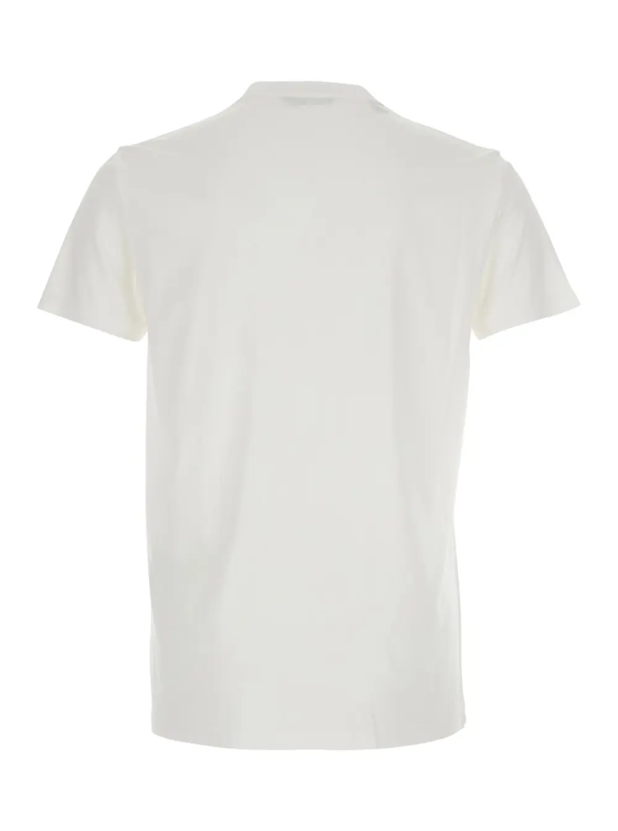 Tricou T-Shirt 'cotton silk ss' White with Round Neck in Cotton and Silk Men - Img 2