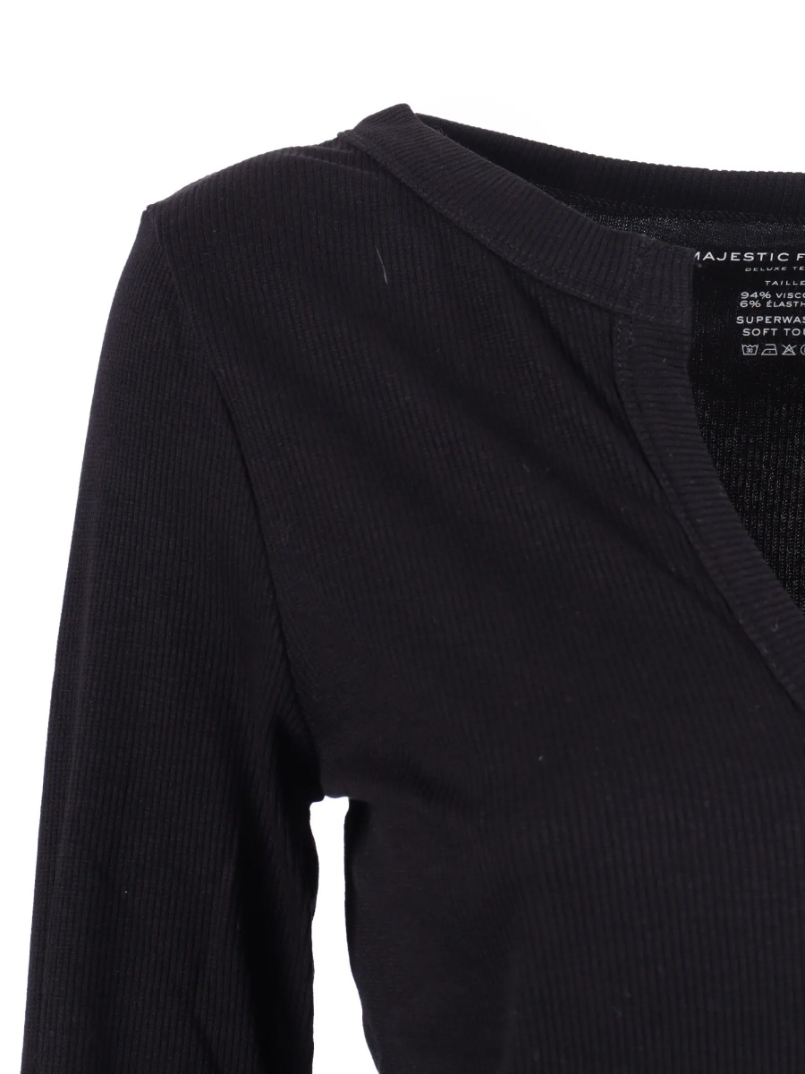Tricou V neck T-shirt, 3/4 sleeve - Img 3