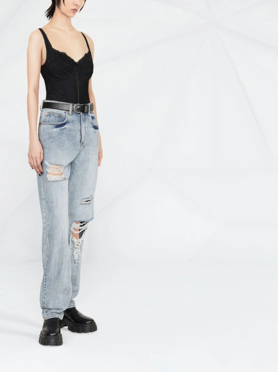 Vesta Balenciaga neagra din poliamida si spandex/elastan - Img 3