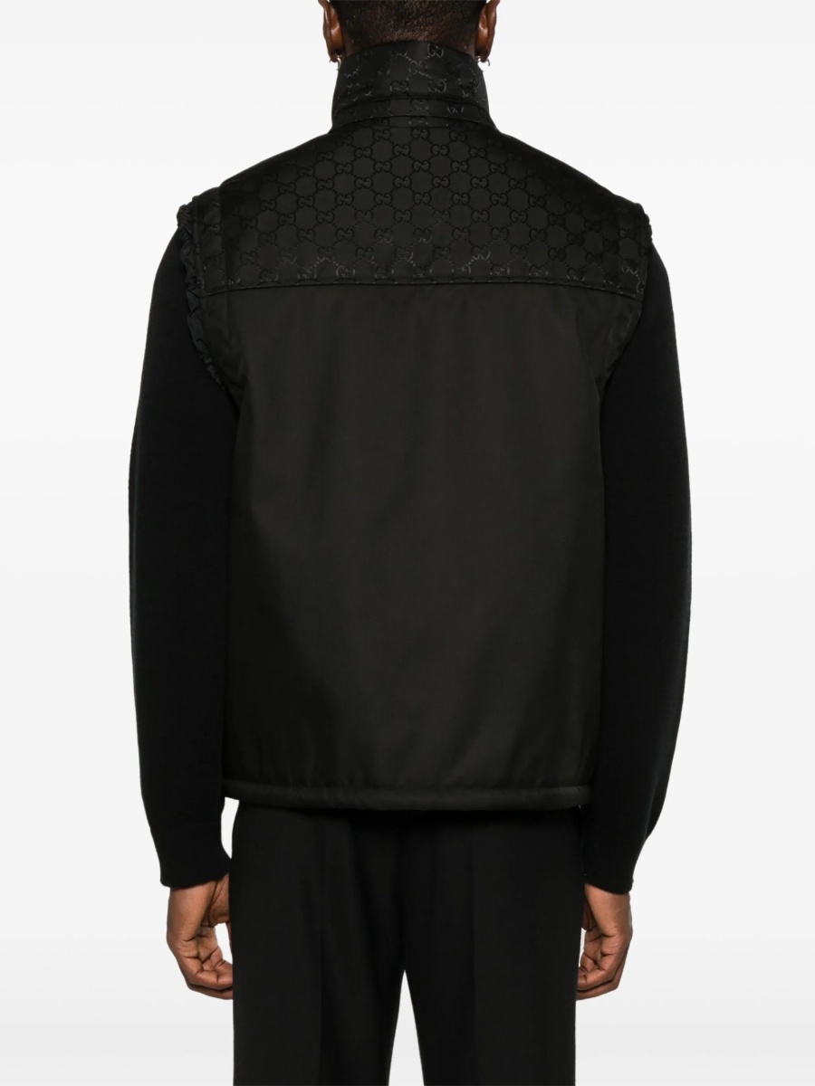 Vesta Gucci neagra din poliamida si vascoza - Img 4