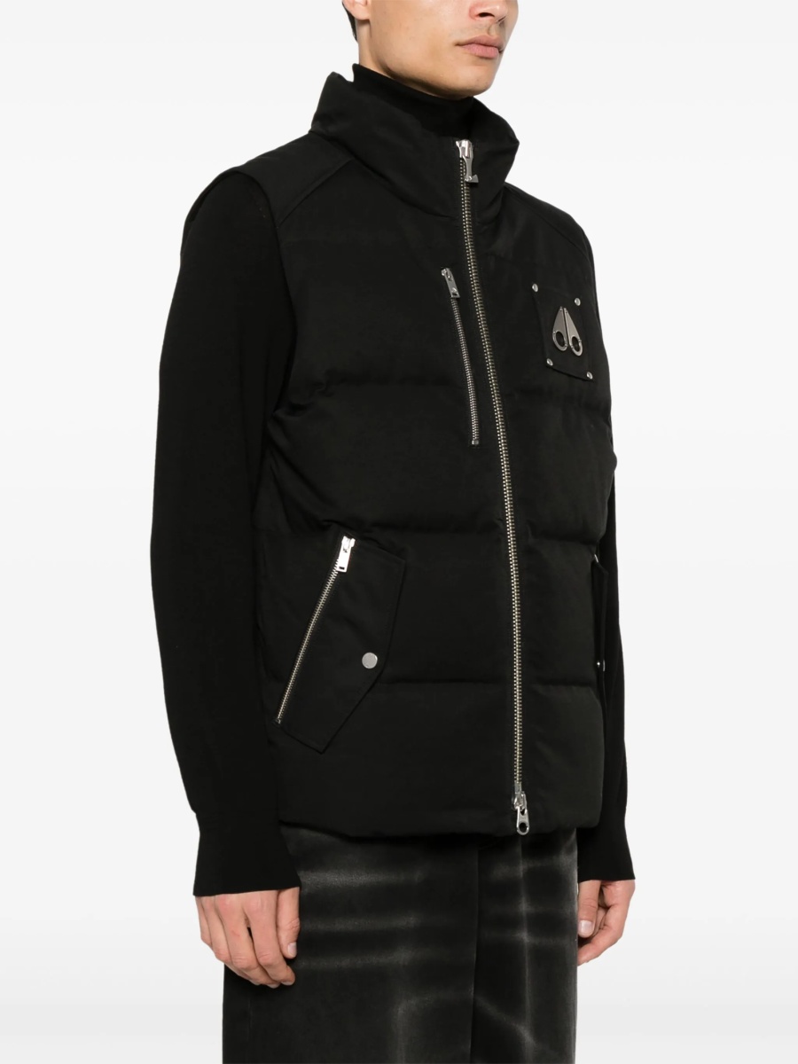 Vesta Moose Knuckles neagra din bumbac si nylon - Img 3