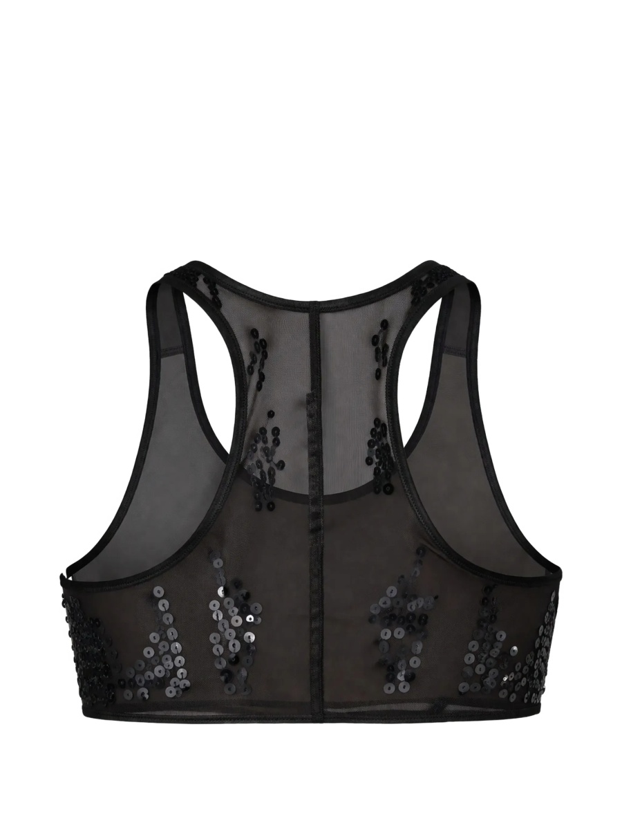 Vesta RICK OWENS LILIES neagra din nylon si spandex/elastan - Img 2
