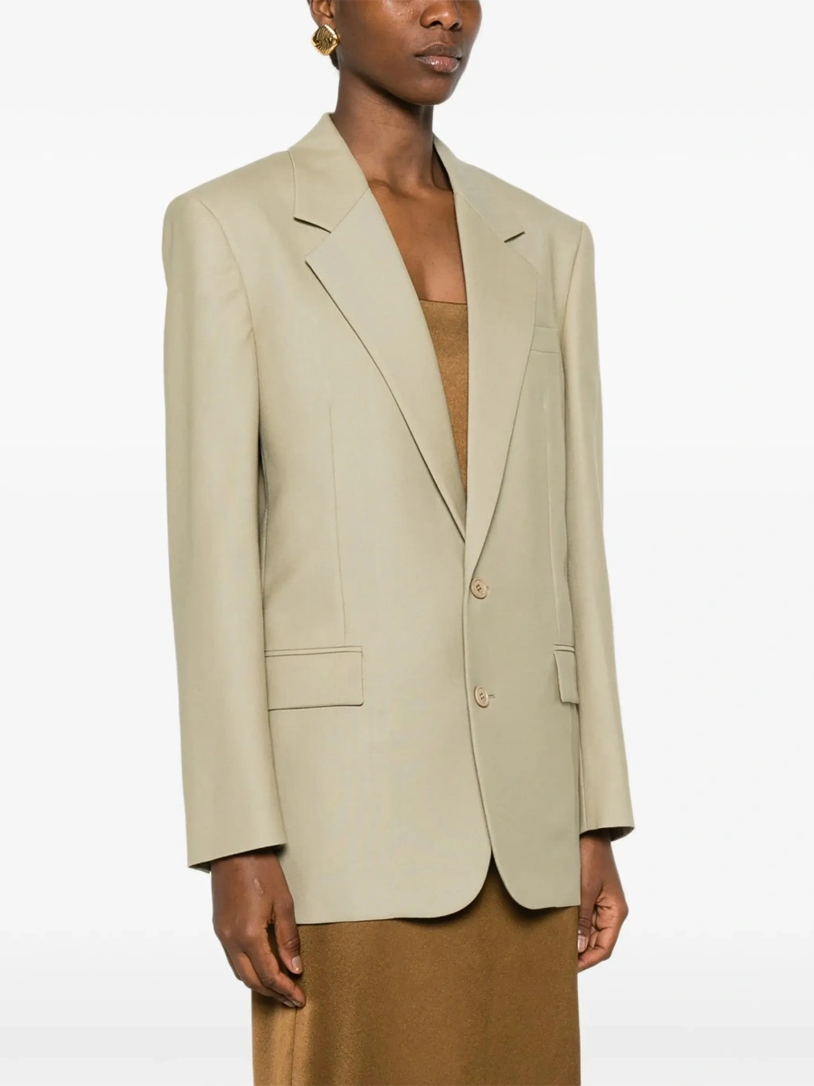Vesta Single-breasted Jacket in wool and silk - Img 5