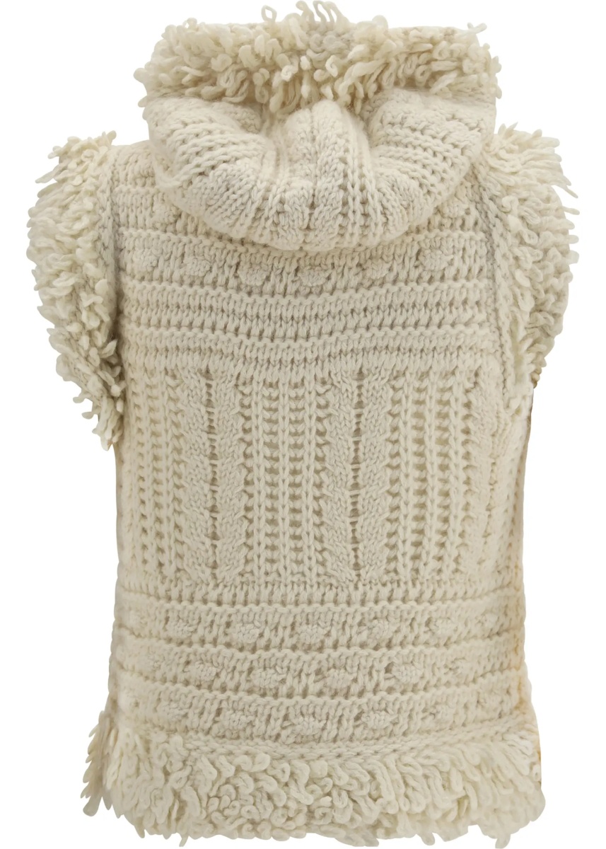 Vesta Wool and alpaca hooded Gilet - Img 2