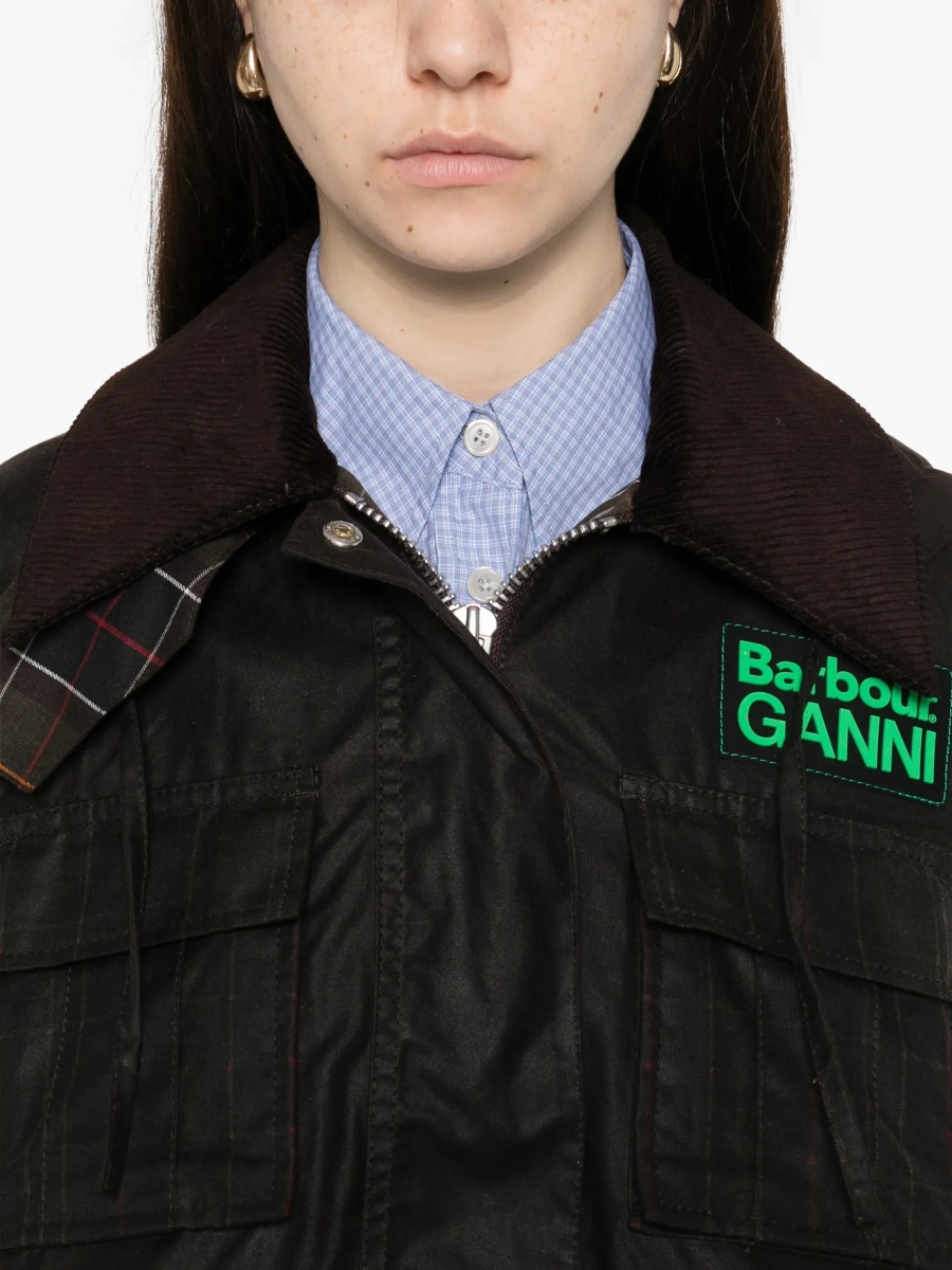Waxed peplum Jacket by Barbour x GANNI - Img 5