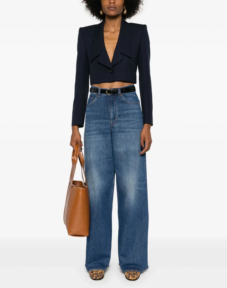 Wide-Leg Denim Jeans - Img 2