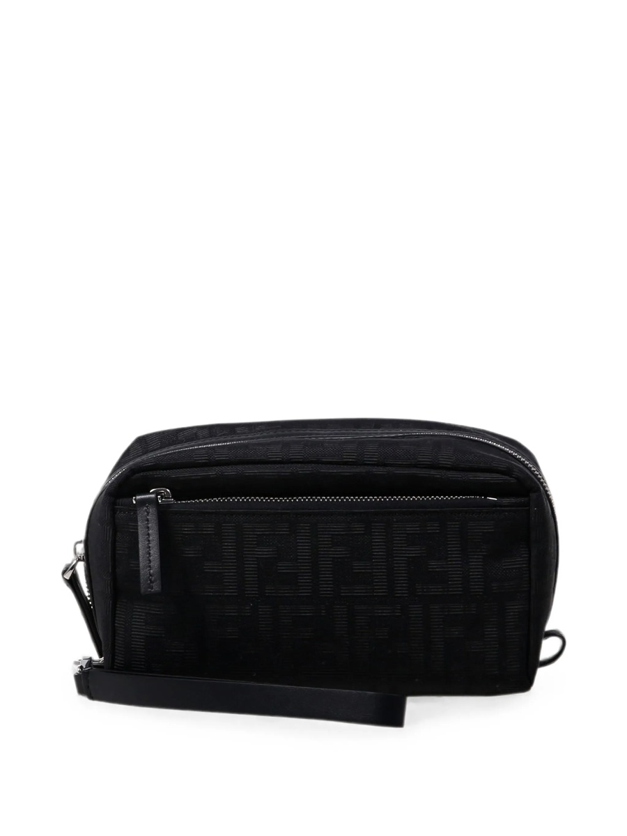 Accesorii de voiaj Fendi negre din bumbac si polyester - Img 2
