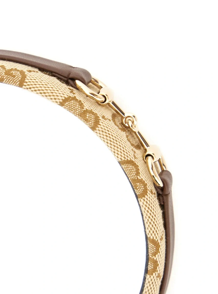 Accesorii Gucci bej din canvas GG - Img 2