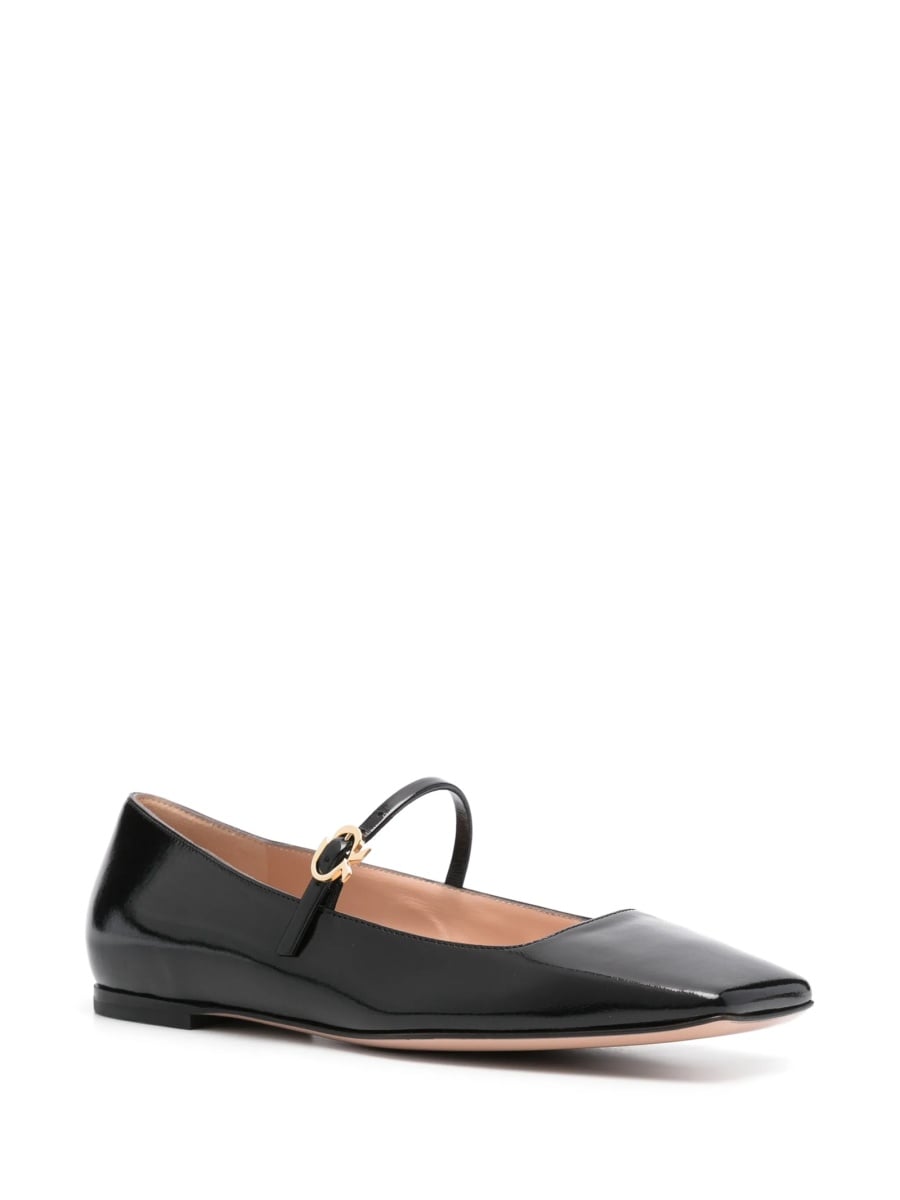 Balerini Gianvito Rossi negri din piele - Img 2