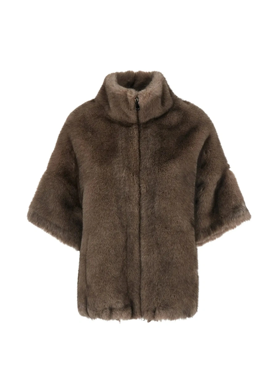 Blana VALENTINI 1972 maro din shearling si blana ecologica - Img 6