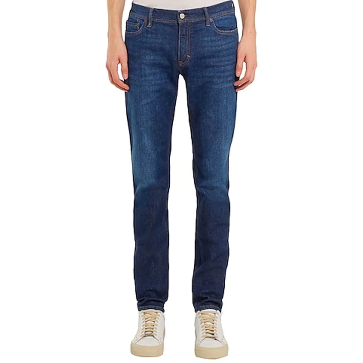 Blugi Acne Studios River Dark Blue Cotton Denim Jeans - Img 2