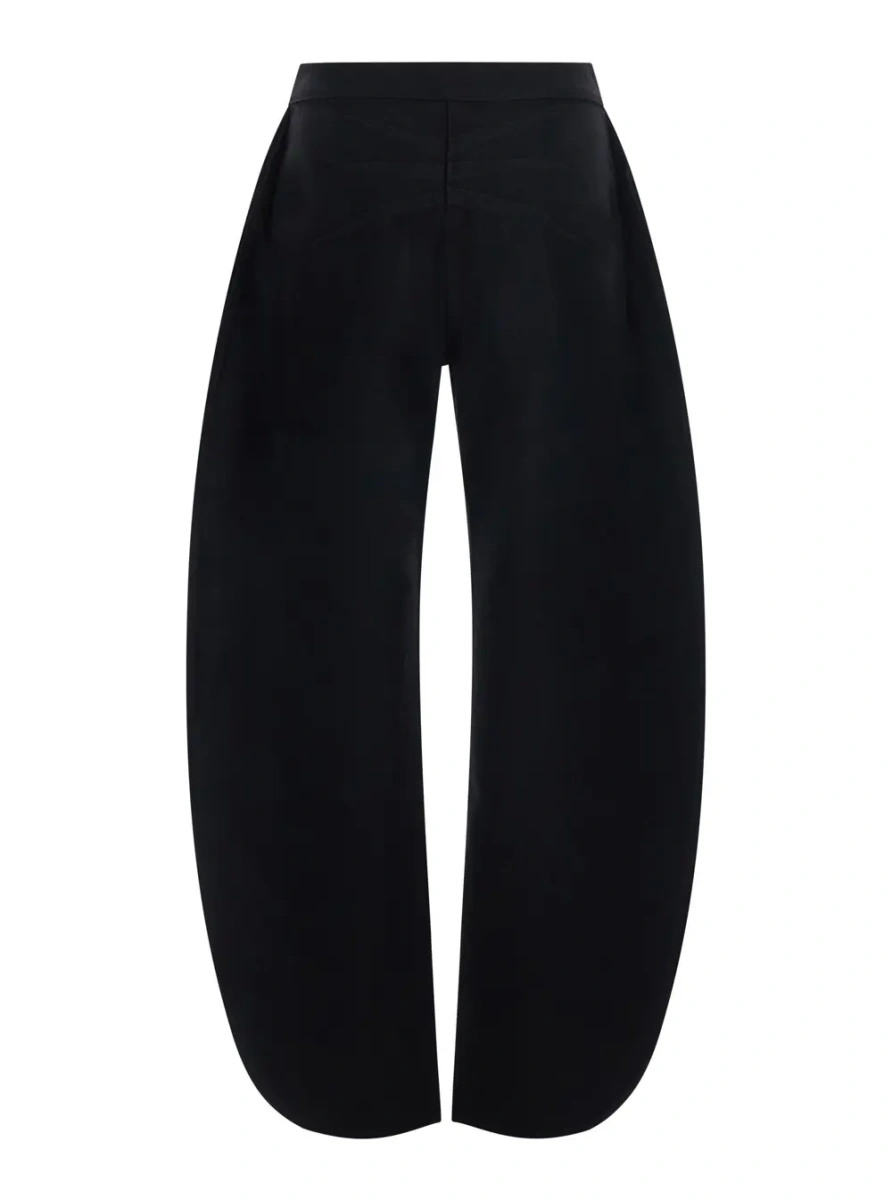 Blugi Black denim pants with elegant details and soft fabric, color black, women - Img 2