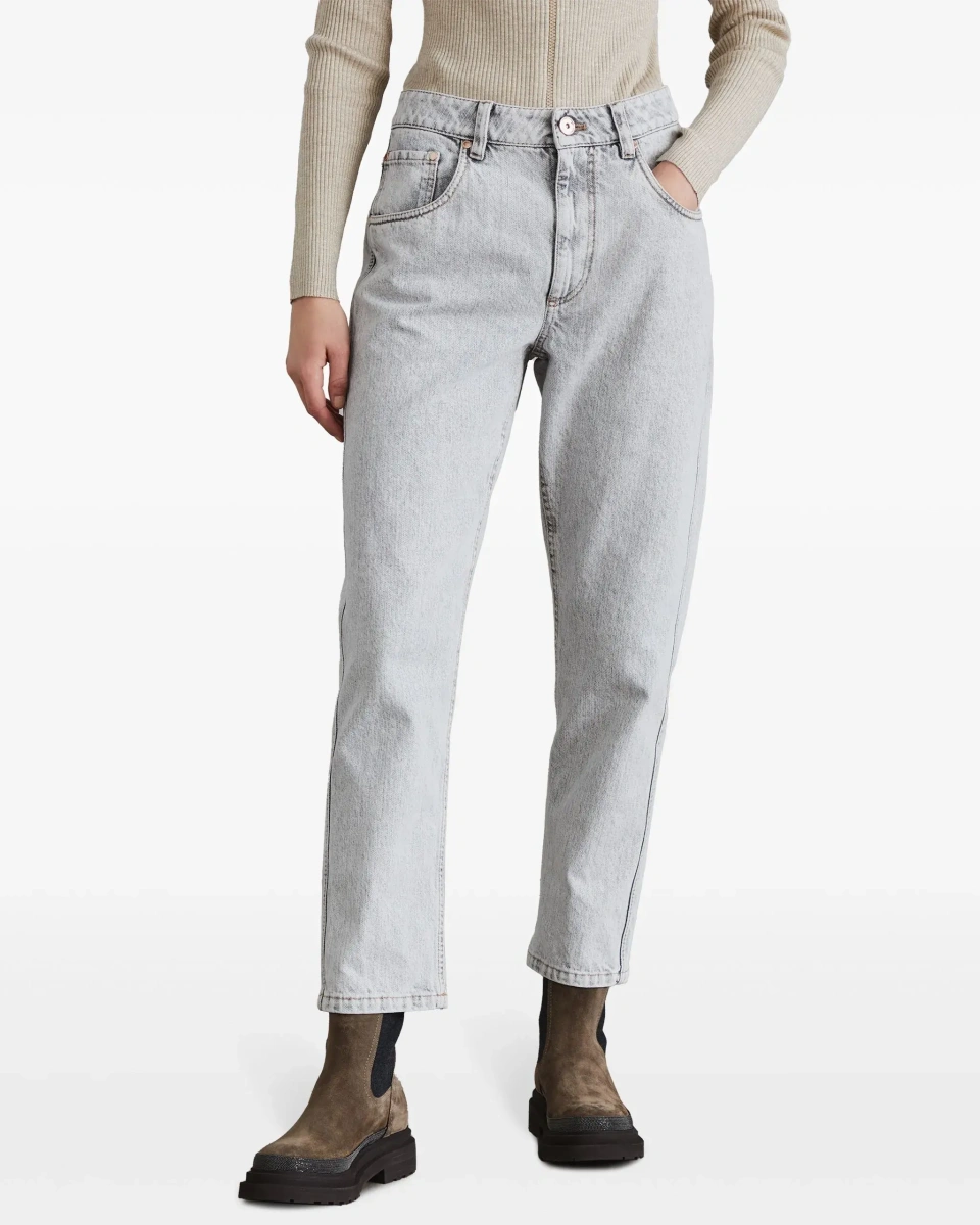 Blugi Brunello Cucinelli multicolor din denim - Img 5