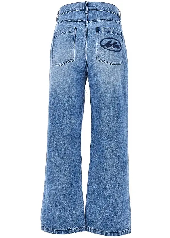 Blugi Circle Logo embroidery Relaxed Fit jeans - Img 3