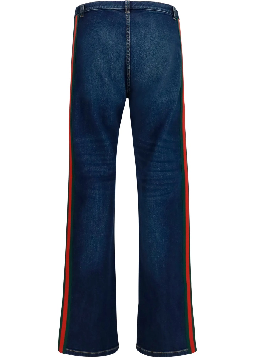 Blugi Cotton Jeans with Web stripe - Img 2