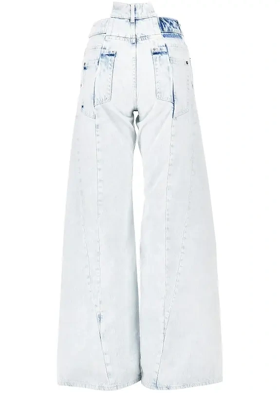 Blugi Cut-out waist Wide Fit jeans - Img 3