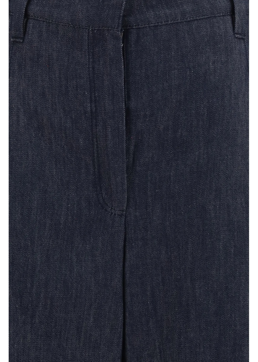 Blugi Denim effect twill wide Pants - Img 3
