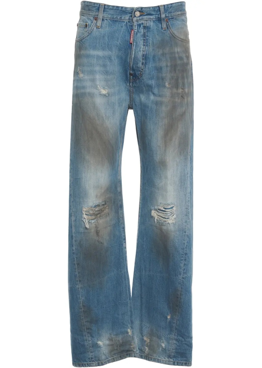 Blugi Destroyed jeans 'Loose' - Img 2