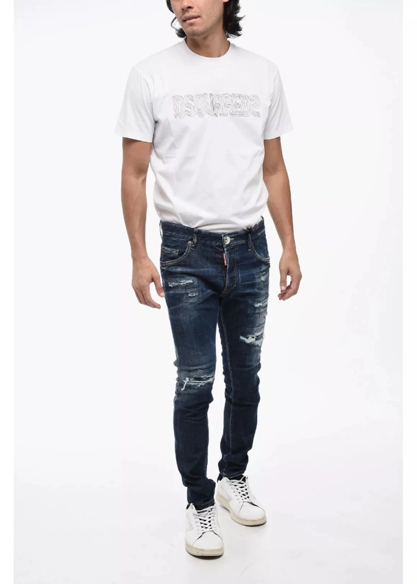 Blugi Distressed Super Twinky Jeans With Visible Stiching 15Cm* - Img 4