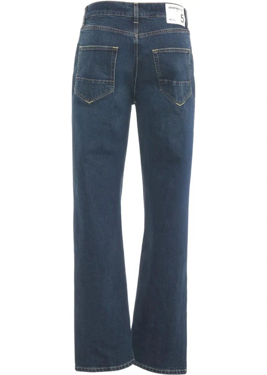 Blugi drepti Department Five albastri din denim 'Bowl' - Img 4