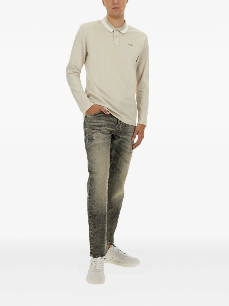Blugi drepti Hugo Boss gri - Img 2