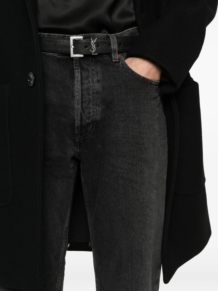 Blugi drepti Saint Laurent negri - Img 5