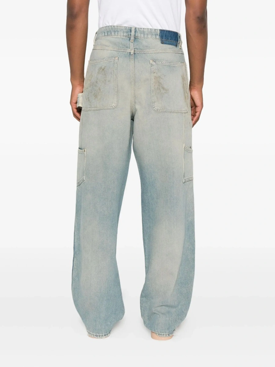 Blugi Golden Goose albastri din denim - Img 6