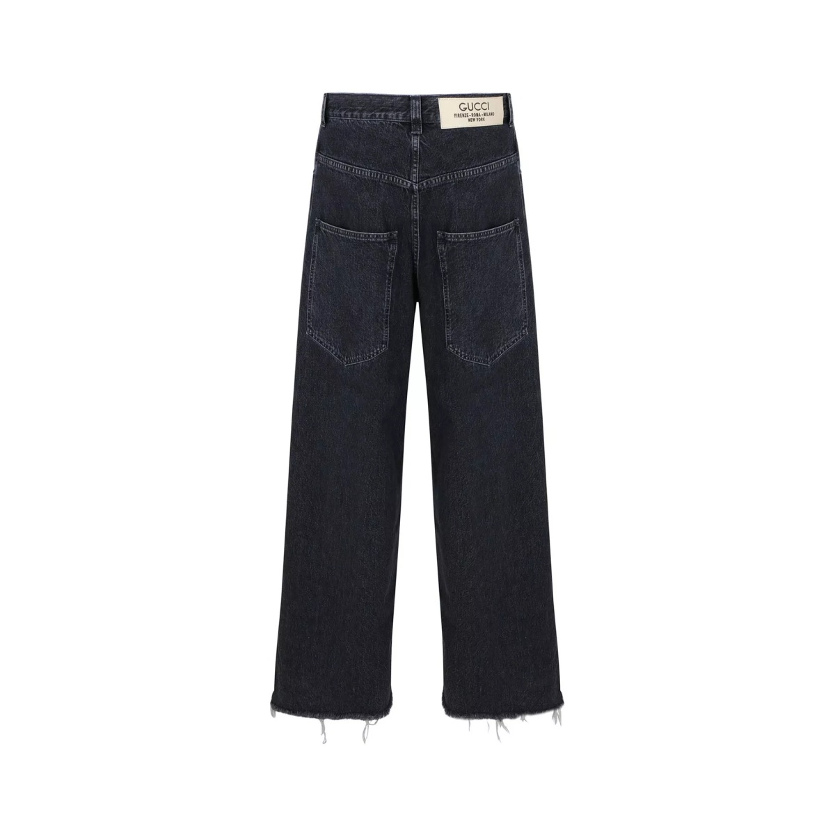Blugi Gucci Wide-Leg Denim Jeans - Img 2